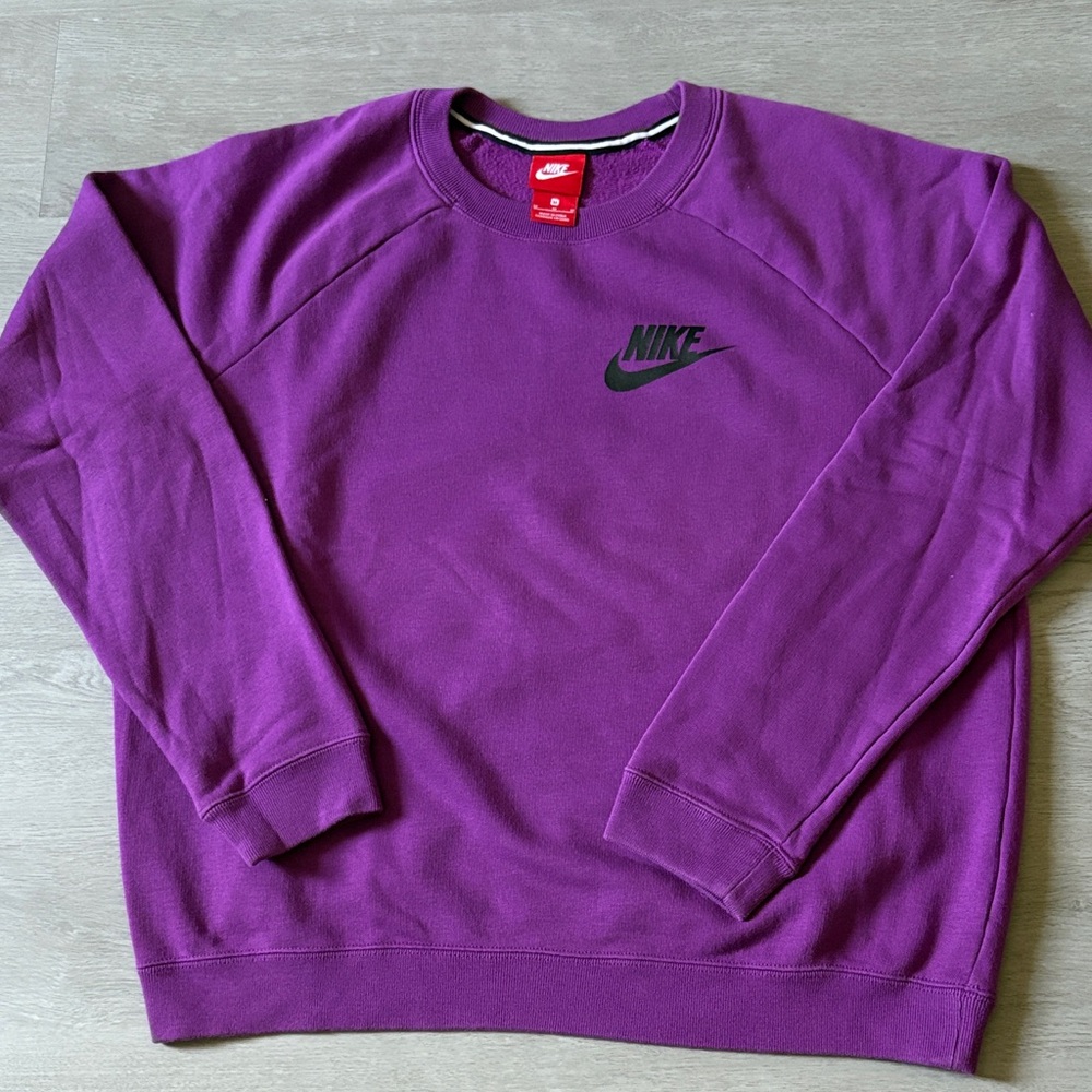 Nike Men's Rich Purple Crewneck Sweater